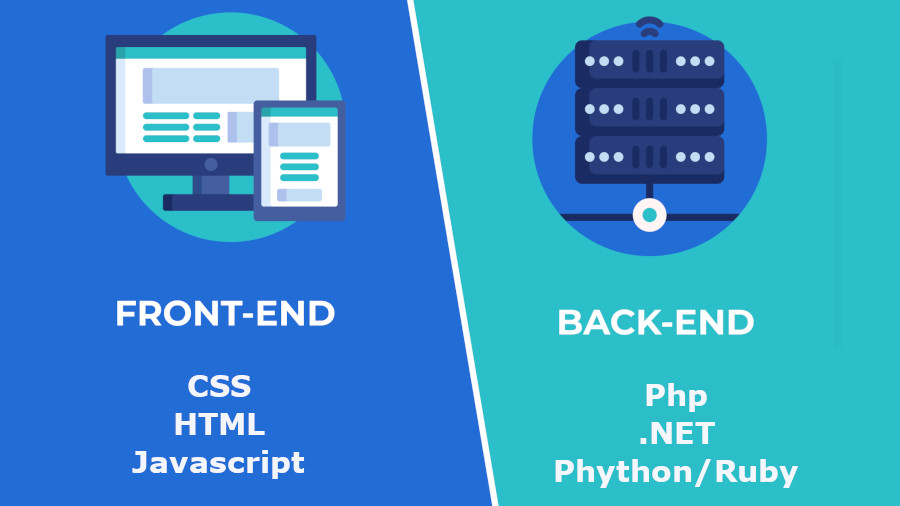 front end vs back end