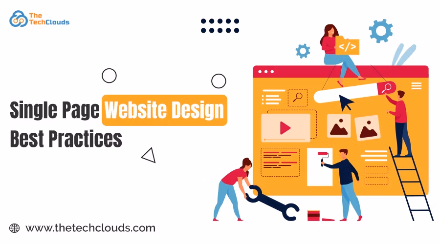 Single page website design