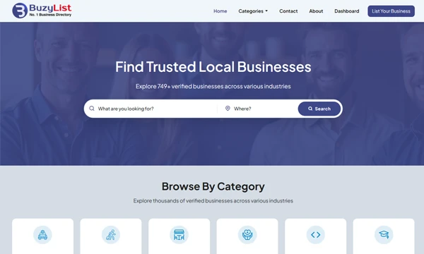 buzylist-homepage